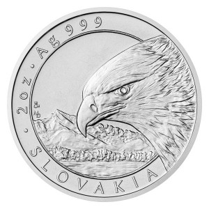 2022 - Stříbrná mince Orel 5 NZD  - 2 Oz