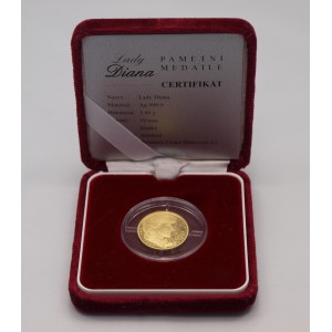 1997 - Zlatá medaile Lady Diana, Au 1/10 Oz