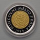 1999 - Zlatá bimetalová medaile s motivem české měny "50 Kč" Proof