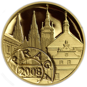 2008 - Zlatá medaile Praga 2008, Au 1 Oz